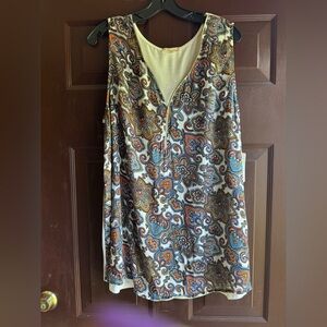 Misia Brand Summer Tank Top Size 2XL NWT